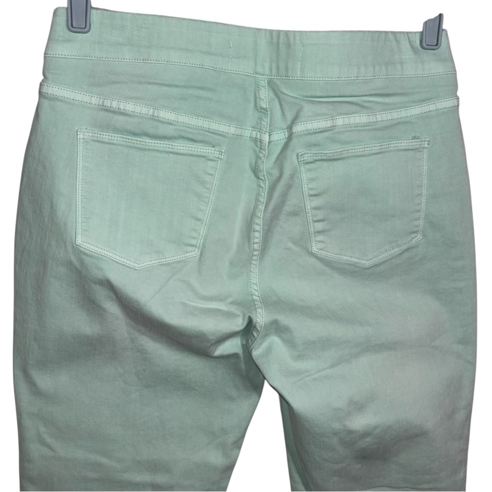 Soft Surroundings Jeans Ultimate Denim Pull On Straight Leg Mint Green Size PM - Picture 6 of 13